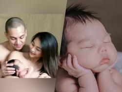 LOOK: Archie Alemania and Gee Canlas's first baby's one-month-old photos