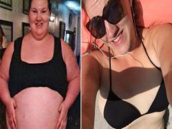 日攝1.1萬卡路里的她在短短一個月減掉109公斤，不料這下卻沒實現醜小變天鵝的美夢